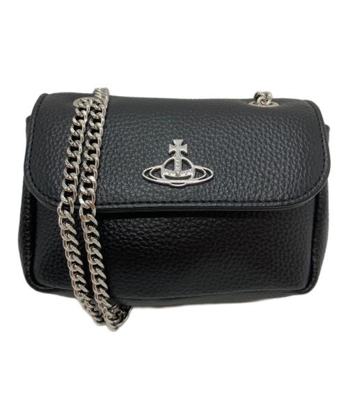 Vivienne Westwood（ヴィヴィアンウエストウッド）Vivienne Westwood (ヴィヴィアンウエストウッド) チェーンショルダーバッグ ブラックの古着・服飾アイテム