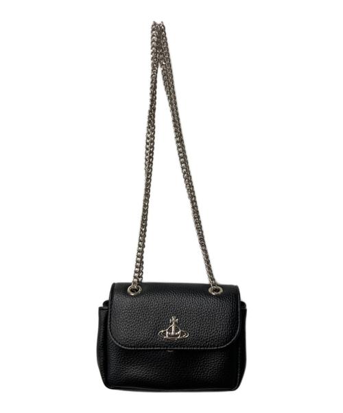 Vivienne Westwood（ヴィヴィアンウエストウッド）Vivienne Westwood (ヴィヴィアンウエストウッド) チェーンショルダーバッグ ブラックの古着・服飾アイテム