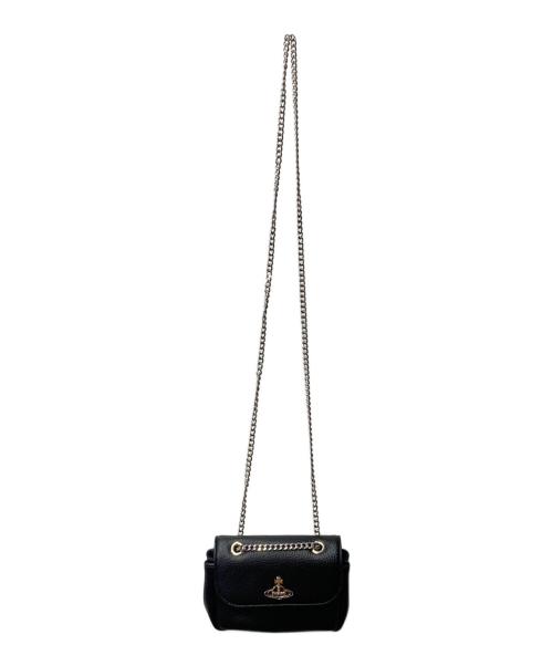 Vivienne Westwood（ヴィヴィアンウエストウッド）Vivienne Westwood (ヴィヴィアンウエストウッド) チェーンショルダーバッグ ブラックの古着・服飾アイテム