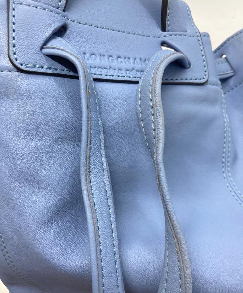 LONGCHAMP（ロンシャン）LONGCHAMP (ロンシャン) ル・プリアージュ キュイール ブルーの古着・服飾アイテム