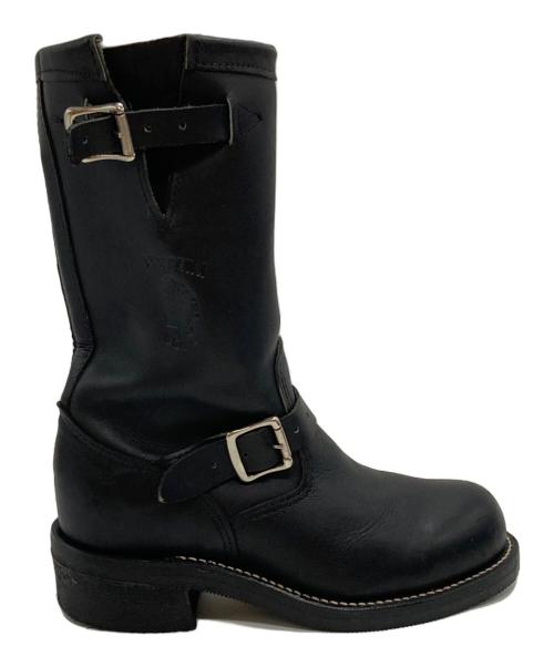 CHIPPEWA（チペワ）CHIPPEWA (チペワ) エンジニアブーツ ブラック サイズ:SIZE 5 1/2 Eの古着・服飾アイテム