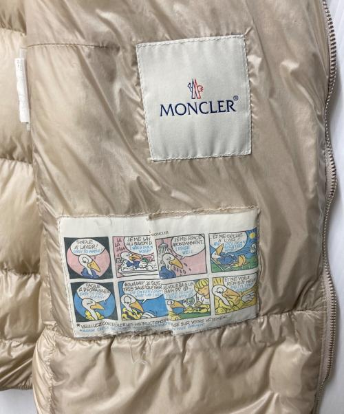 MONCLER（モンクレール）MONCLER (モンクレール) ダウンジャケット ベージュの古着・服飾アイテム