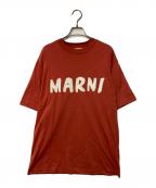 MARNIマルニ）の古着「プリントTシャツ」｜オレンジ