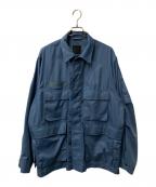 DAIWA PIER39ダイワ ピア39）の古着「TECH MULTI FISHING POCKET MIL BDU SHIRT L/S」｜ブルー