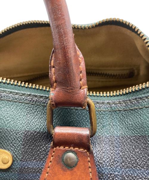 POLO RALPH LAUREN（ポロ・ラルフローレン）POLO RALPH LAUREN (ポロ・ラルフローレン) ミニボストンバッグ ネイビー×グリーンの古着・服飾アイテム