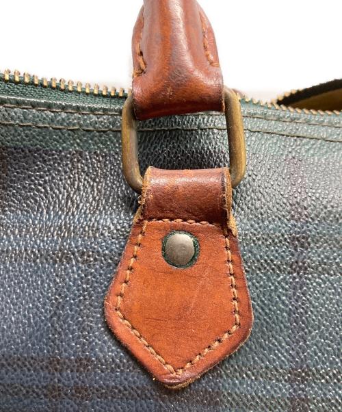 POLO RALPH LAUREN（ポロ・ラルフローレン）POLO RALPH LAUREN (ポロ・ラルフローレン) ミニボストンバッグ ネイビー×グリーンの古着・服飾アイテム