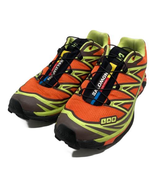 SALOMON（サロモン）SALOMON (サロモン) XT-6 ローカットスニーカー オレンジ×グリーン サイズ:UK8/EUR42/USW9.5/USM8.5/CN265/JP26.5の古着・服飾アイテム