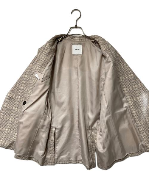 Spick and Span（スピック＆スパン）Spick and Span (スピック＆スパン) ウール先染めダブルジャケット ベージュ サイズ:38の古着・服飾アイテム