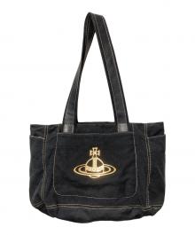 Vivienne Westwood（ヴィヴィアンウエストウッド）の古着「オーブトートバッグ」｜ブラック