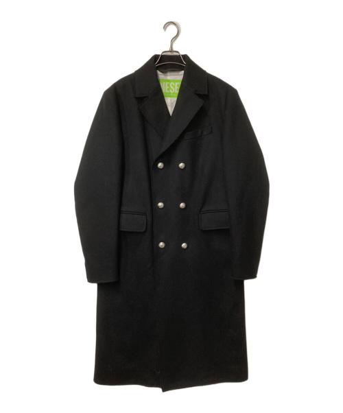 DIESEL（ディーゼル）DIESEL (ディーゼル) ロングコート ブラック サイズ:Lの古着・服飾アイテム