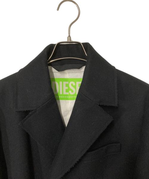 DIESEL（ディーゼル）DIESEL (ディーゼル) ロングコート ブラック サイズ:Lの古着・服飾アイテム
