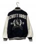 Schott (ショット) ウールメルトン レザー スタジアムジャケット ネイビー×ホワイト サイズ:Ｍ：22000円