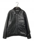 Schottショット）の古着「LEATHER TRACKER JACKET」｜ブラック