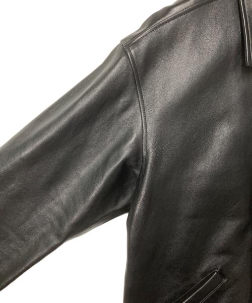 Schott（ショット）Schott (ショット) LEATHER TRACKER JACKET ブラック サイズ:Lの古着・服飾アイテム