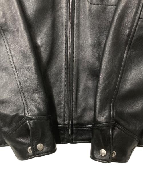 Schott（ショット）Schott (ショット) LEATHER TRACKER JACKET ブラック サイズ:Lの古着・服飾アイテム