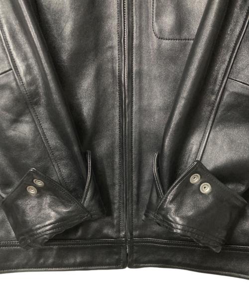 Schott（ショット）Schott (ショット) LEATHER TRACKER JACKET ブラック サイズ:Lの古着・服飾アイテム