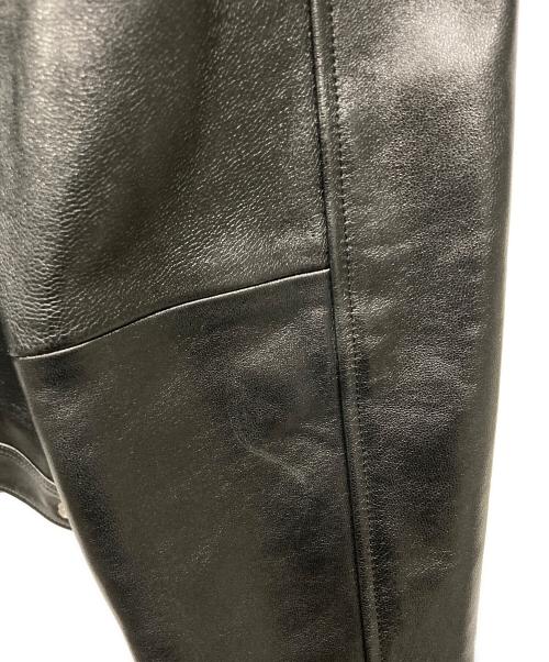 Schott（ショット）Schott (ショット) LEATHER TRACKER JACKET ブラック サイズ:Lの古着・服飾アイテム