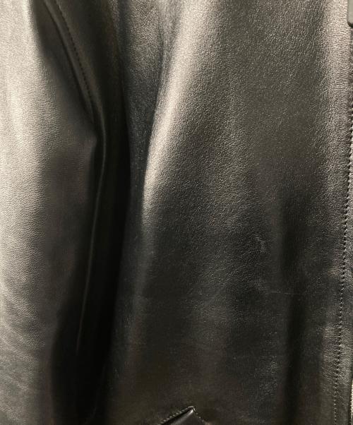 Schott（ショット）Schott (ショット) LEATHER TRACKER JACKET ブラック サイズ:Lの古着・服飾アイテム