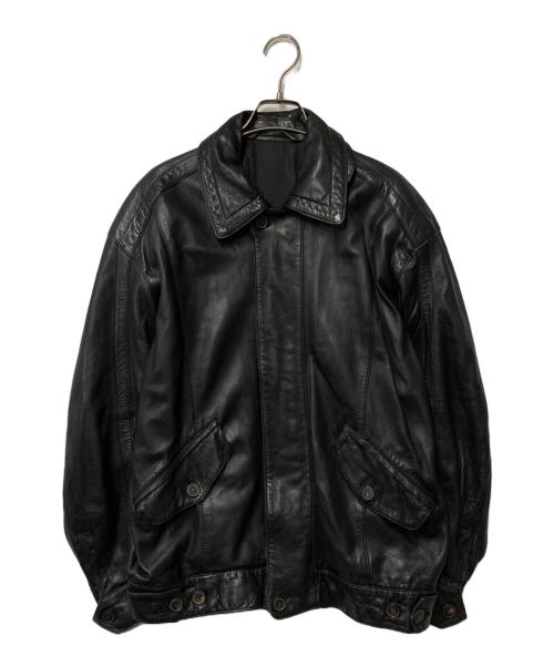 LOEWE（ロエベ）LOEWE (ロエベ) レザージャケット ブラック サイズ:50の古着・服飾アイテム