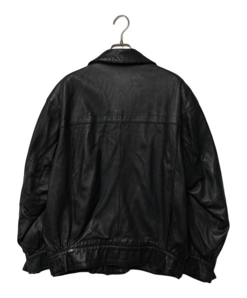 LOEWE（ロエベ）LOEWE (ロエベ) レザージャケット ブラック サイズ:50の古着・服飾アイテム