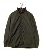 HERMESエルメス）の古着「レザーライナー付ジャケット」｜カーキ×ブラウン