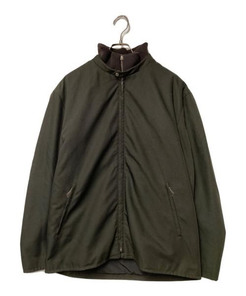 HERMES（エルメス）HERMES (エルメス) レザーライナー付ジャケット カーキ×ブラウン サイズ:52の古着・服飾アイテム