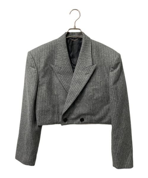 JOHN LAWRENCE SULLIVAN（ジョン ローレンス サリバン）JOHN LAWRENCE SULLIVAN (ジョン ローレンス サリバン) WOOL STRIPE SPENCER JACKET グレー サイズ:Sの古着・服飾アイテム