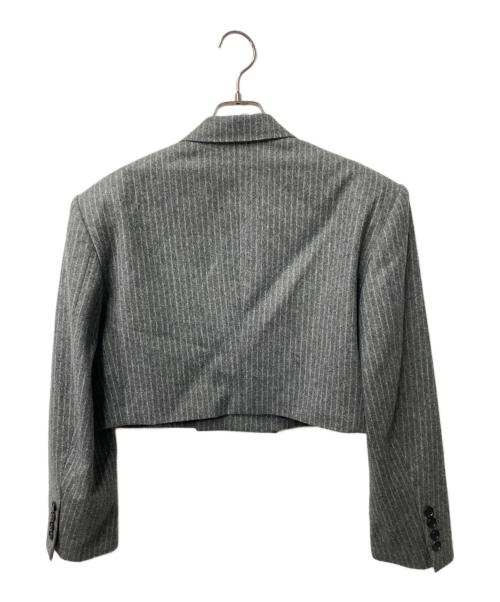 JOHN LAWRENCE SULLIVAN（ジョン ローレンス サリバン）JOHN LAWRENCE SULLIVAN (ジョン ローレンス サリバン) WOOL STRIPE SPENCER JACKET グレー サイズ:Sの古着・服飾アイテム