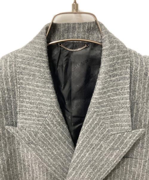 JOHN LAWRENCE SULLIVAN（ジョン ローレンス サリバン）JOHN LAWRENCE SULLIVAN (ジョン ローレンス サリバン) WOOL STRIPE SPENCER JACKET グレー サイズ:Sの古着・服飾アイテム