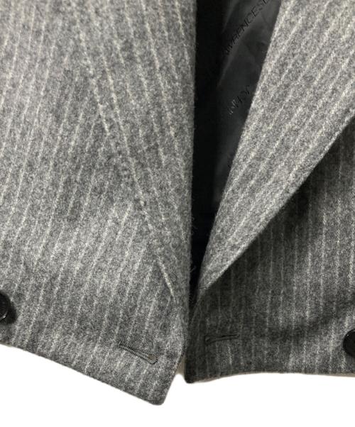 JOHN LAWRENCE SULLIVAN（ジョン ローレンス サリバン）JOHN LAWRENCE SULLIVAN (ジョン ローレンス サリバン) WOOL STRIPE SPENCER JACKET グレー サイズ:Sの古着・服飾アイテム