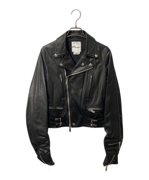 noir kei ninomiya（ノワール ケイ ニノミヤ）noir kei ninomiya (ノワール ケイ ニノミヤ) Leather Biker Jacket ブラック サイズ:XSの古着・服飾アイテム