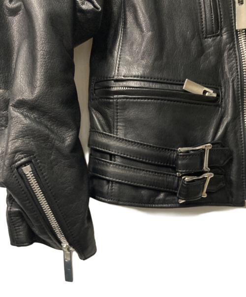 noir kei ninomiya（ノワール ケイ ニノミヤ）noir kei ninomiya (ノワール ケイ ニノミヤ) Leather Biker Jacket ブラック サイズ:XSの古着・服飾アイテム
