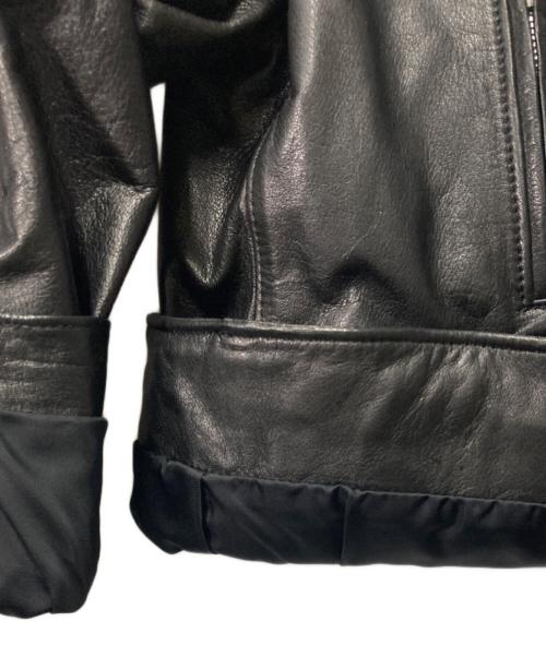 noir kei ninomiya（ノワール ケイ ニノミヤ）noir kei ninomiya (ノワール ケイ ニノミヤ) Leather Biker Jacket ブラック サイズ:XSの古着・服飾アイテム