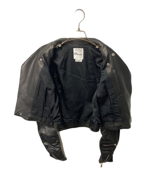noir kei ninomiya（ノワール ケイ ニノミヤ）noir kei ninomiya (ノワール ケイ ニノミヤ) Leather Biker Jacket ブラック サイズ:XSの古着・服飾アイテム