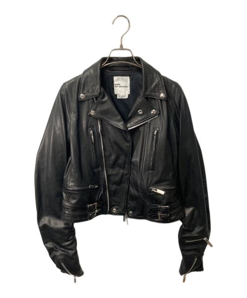 noir kei ninomiya（ノワール ケイ ニノミヤ）noir kei ninomiya (ノワール ケイ ニノミヤ) Leather Biker Jacket ブラック サイズ:XSの古着・服飾アイテム