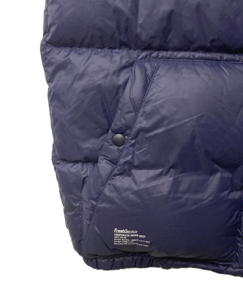 FreshService（フレッシュサービス）FreshService (フレッシュサービス) CORPORATE DOWN VEST ネイビー サイズ:Ｍの古着・服飾アイテム