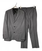 BURBERRY BLACK LABELバーバリーブラックレーベル）の古着「ストライプスーツ」｜グレー