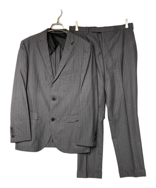 BURBERRY BLACK LABEL（バーバリーブラックレーベル）BURBERRY BLACK LABEL (バーバリーブラックレーベル) ストライプスーツ グレー サイズ:40Rの古着・服飾アイテム