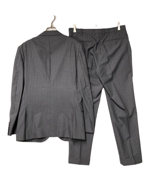 BURBERRY BLACK LABEL（バーバリーブラックレーベル）BURBERRY BLACK LABEL (バーバリーブラックレーベル) ストライプスーツ グレー サイズ:40Rの古着・服飾アイテム