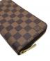 中古・古着 LOUIS VUITTON (ルイ ヴィトン) ジッピー ウォレット 長財布 ブラウン：60000円