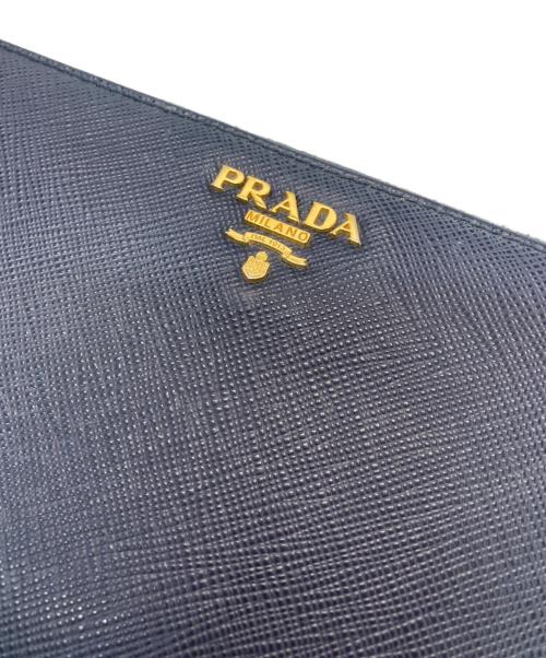 PRADA（プラダ）PRADA (プラダ) 長財布 ネイビーの古着・服飾アイテム