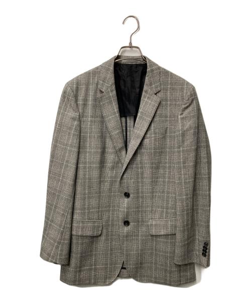 BOSS HUGO BOSS（ボス ヒューゴボス）BOSS HUGO BOSS (ボス ヒューゴボス) グレンチェックセットアップスーツ グレー サイズ:46の古着・服飾アイテム