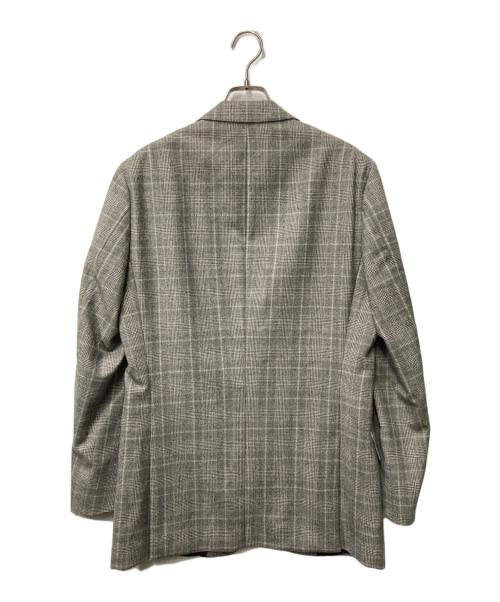 BOSS HUGO BOSS（ボス ヒューゴボス）BOSS HUGO BOSS (ボス ヒューゴボス) グレンチェックセットアップスーツ グレー サイズ:46の古着・服飾アイテム