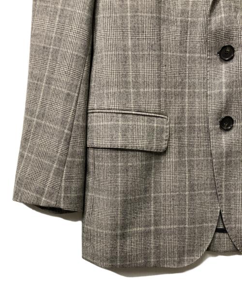 BOSS HUGO BOSS（ボス ヒューゴボス）BOSS HUGO BOSS (ボス ヒューゴボス) グレンチェックセットアップスーツ グレー サイズ:46の古着・服飾アイテム
