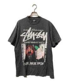 stussy（ステューシー）の古着「プリントTシャツ」｜ブラック