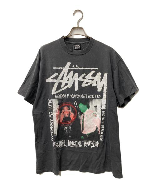 stussy（ステューシー）stussy (ステューシー) プリントTシャツ ブラック サイズ:XLの古着・服飾アイテム
