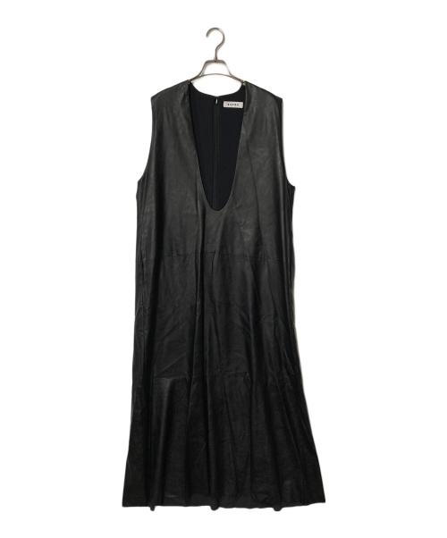 SACRA（サクラ）SACRA (サクラ) SYNTHETIC LEATHER OP ブラック サイズ:38の古着・服飾アイテム