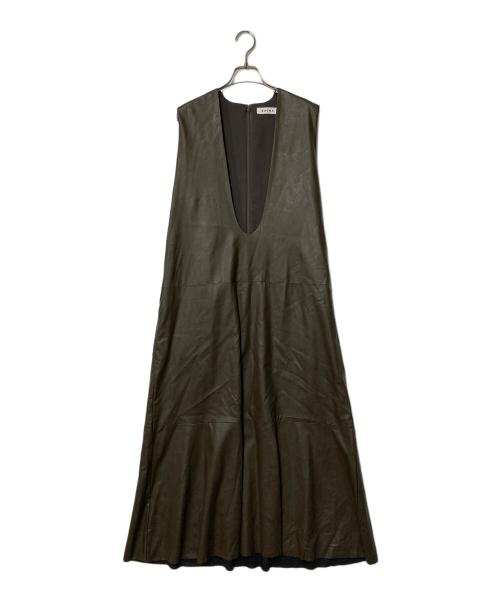 SACRA（サクラ）SACRA (サクラ) SYNTHETIC LEATHER OP ブラウン サイズ:38の古着・服飾アイテム