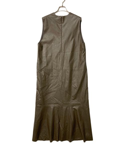 SACRA（サクラ）SACRA (サクラ) SYNTHETIC LEATHER OP ブラウン サイズ:38の古着・服飾アイテム