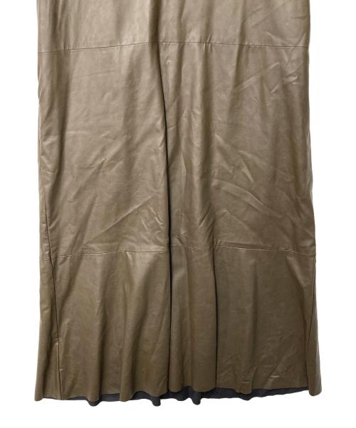 SACRA（サクラ）SACRA (サクラ) SYNTHETIC LEATHER OP ブラウン サイズ:38の古着・服飾アイテム